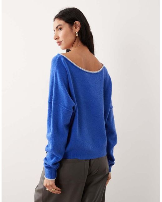 Free People Blue See Me Pullover