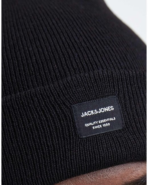Jack & Jones – strickmütze in Black für Herren
