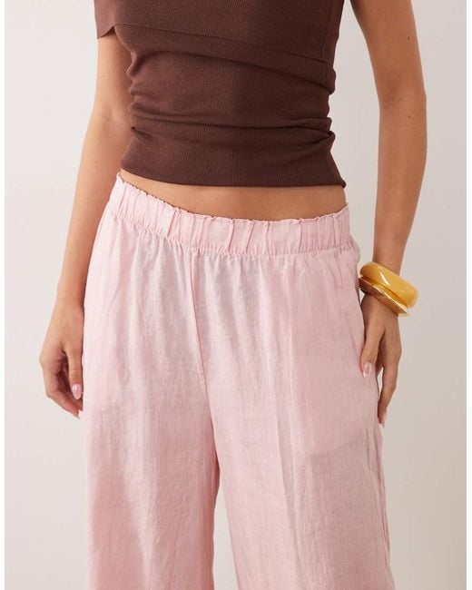 ARKET Pink Wide Leg Palazzo Pants