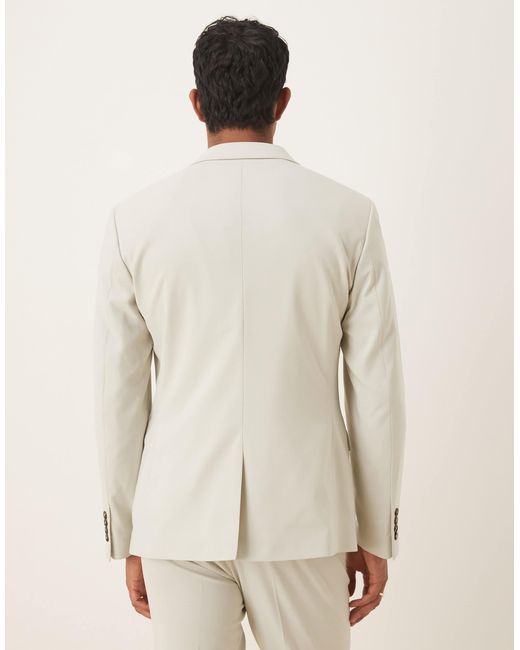 ASOS Natural Slim Suit Jacket for men