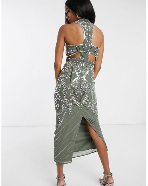 Embellished midaxi cheap dress