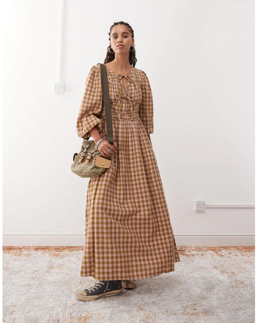 Reclaimed (vintage) Pink – maxi-hängerkleid