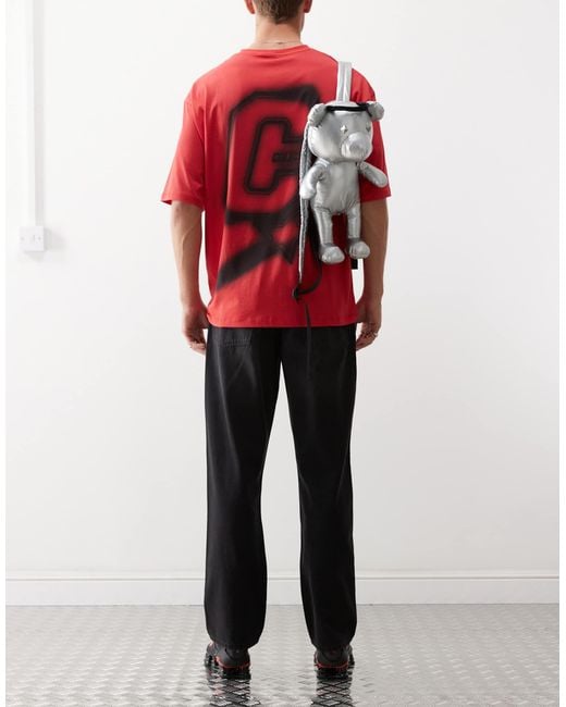 Collusion Red X005 Straight Leg Jeans for men