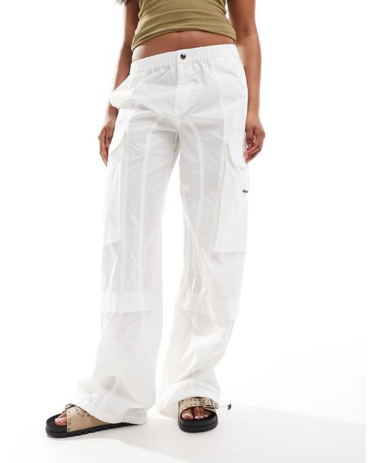 AllSaints White – barbara – fallschirm-cargohose