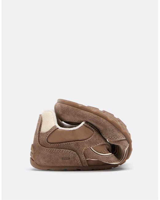 Stradivarius Brown S009 Leather Detail Barefoot Trainers