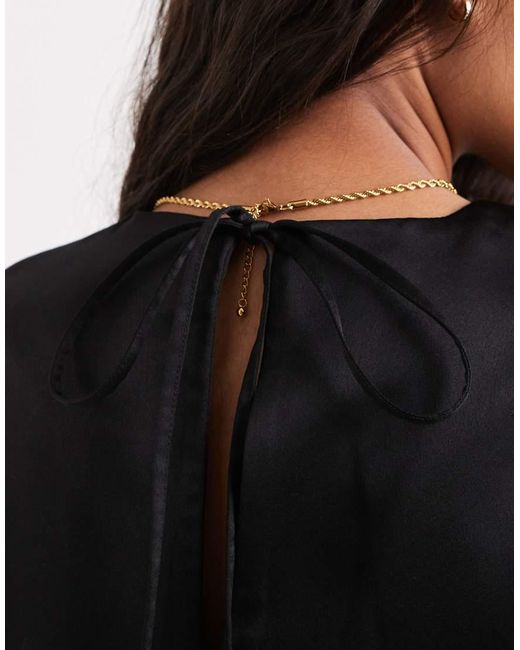 ASOS Black Satin Tee