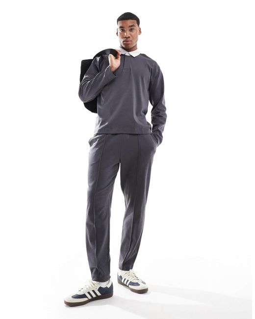 Pantalon d'ensemble à nervures en jersey - foncé New Look pour homme en coloris Blue