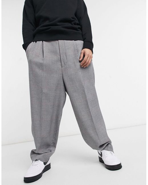ASOS Gray Balloon Smart Trouser for men