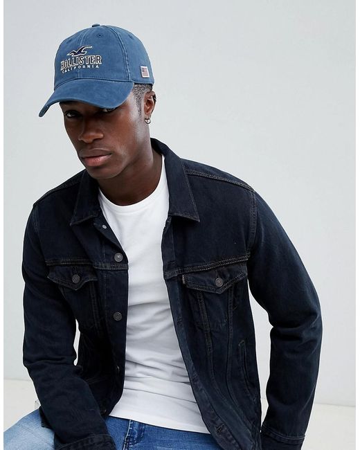 Hollister Logo Dad Baseball Cap In 