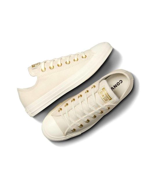 Converse White Chuck Taylor All Star Leather Trainers