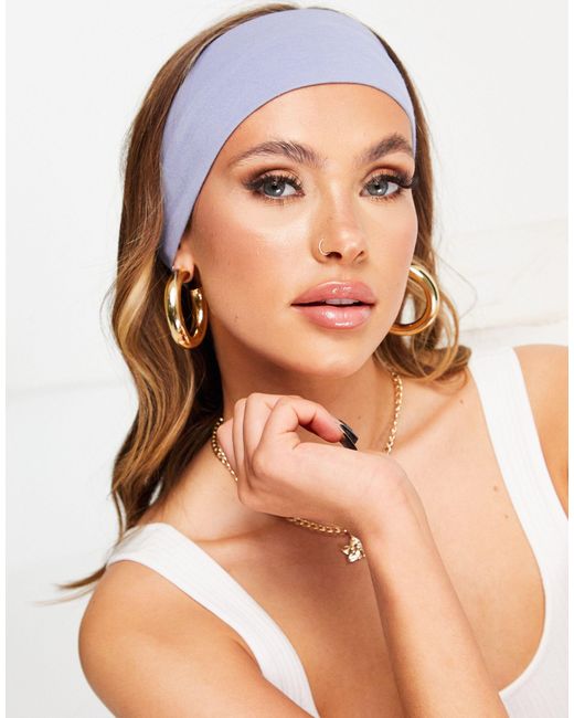 ASOS Blue Wide Jersey Headband