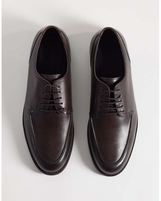ASOS Brown Lace Up Derby Shoes for men