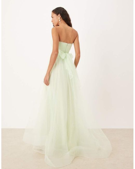 True Decadence Natural Strapless Maxi Dress