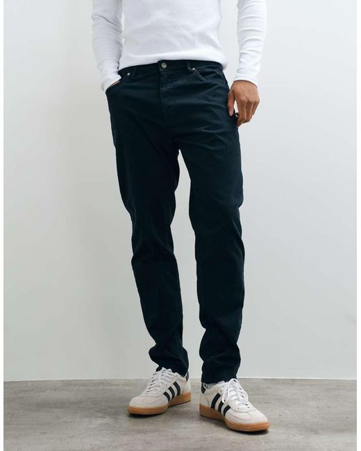 Brave Soul White Cotton Twill Chino for men
