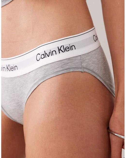 Calvin Klein White Icon Cotton Modal Bikini Brief