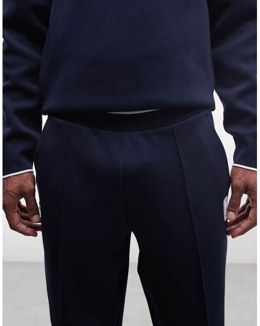Lacoste Blue Tennis Performance Drawstring Logo Joggers for men