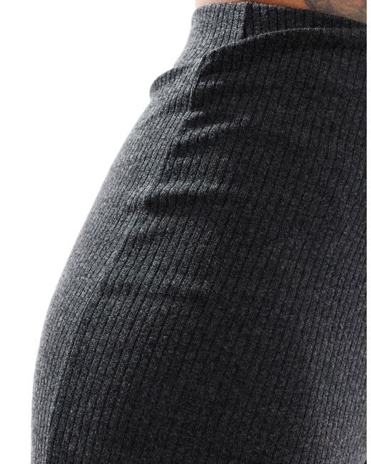 Brave Soul Black – gerippte hose