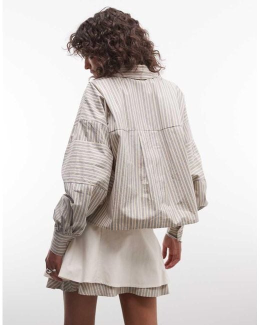 Daisy Street Natural Tie Side Double Layer Mini Skirt