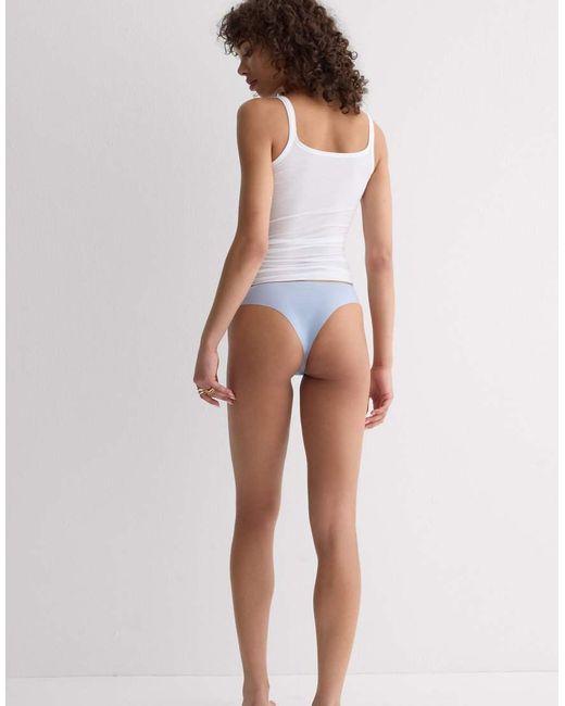 Intimissimi White Ultralight Microfibre Brazilian Knickers