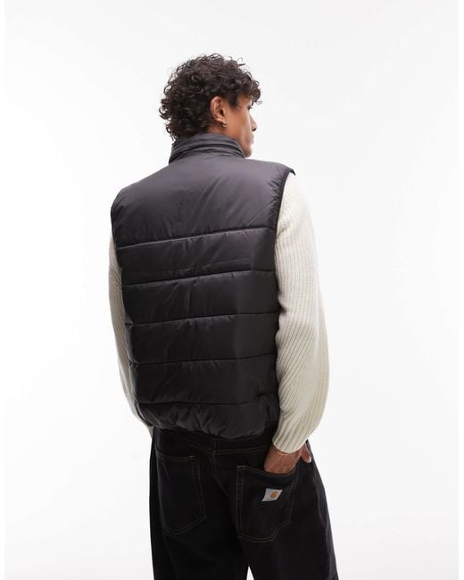 Lacoste – es gilet mit kapuze in Gray für Herren