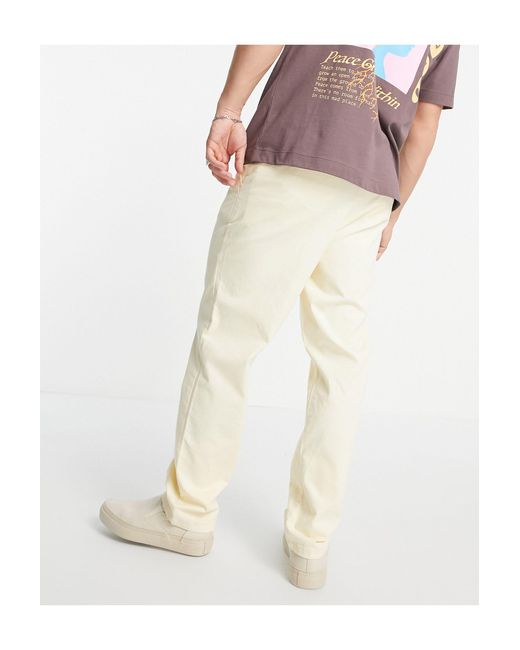 ASOS Cotton Relaxed Skater Chinos in 