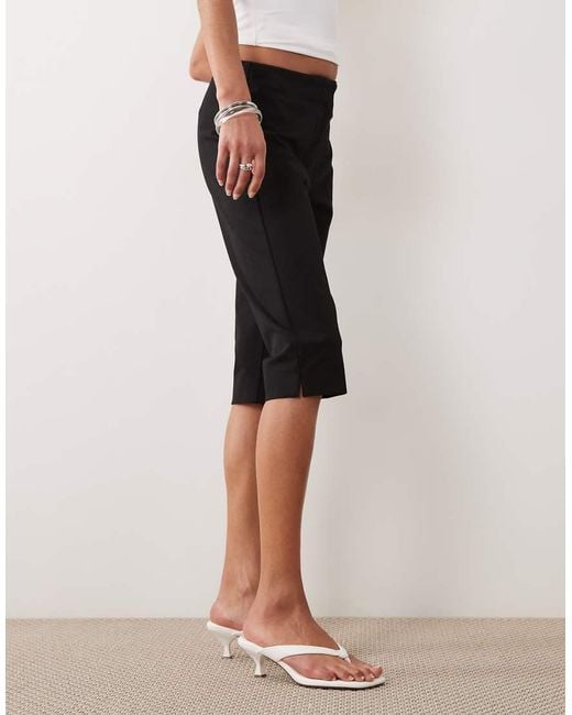 Abercrombie & Fitch Black High Rise Bengaline Capri Pants