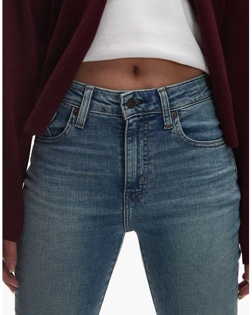 Levi's Blue 726 Flare High Rise Jeans