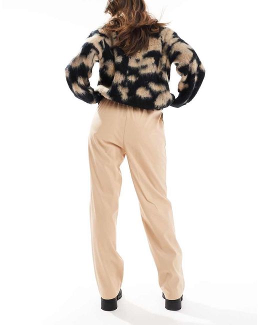 Pantaloni Dritti di Miss Selfridge in Natural