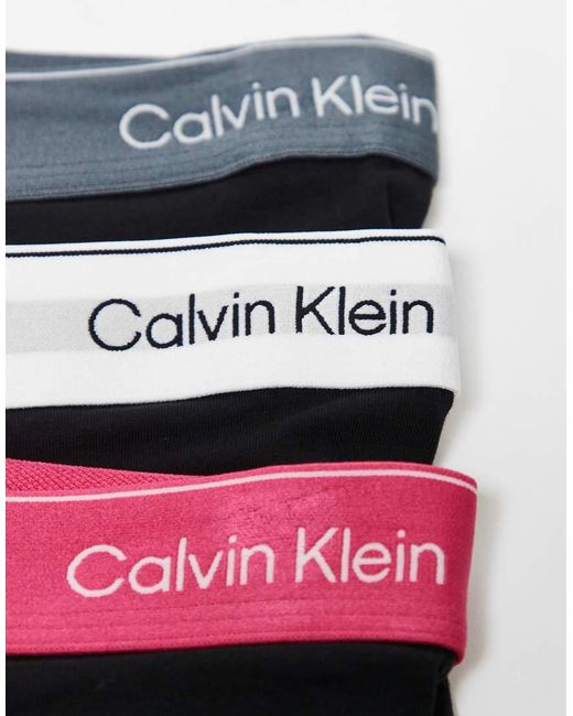 Calvin Klein Multicolor Icon Cotton Stretch 3 Pack Boxer Briefs for men