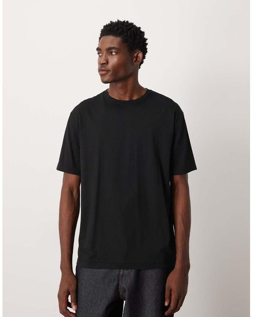 ASOS Black Premium Supima Cotton Relaxed T- Shirt for men