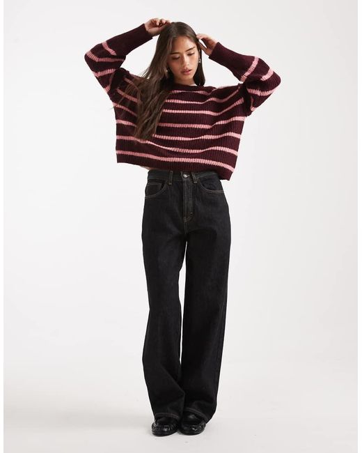 ONLY Red Oversized Slouchy Jumper