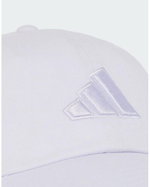 Adidas Originals White Dad Cap Tonal Logo