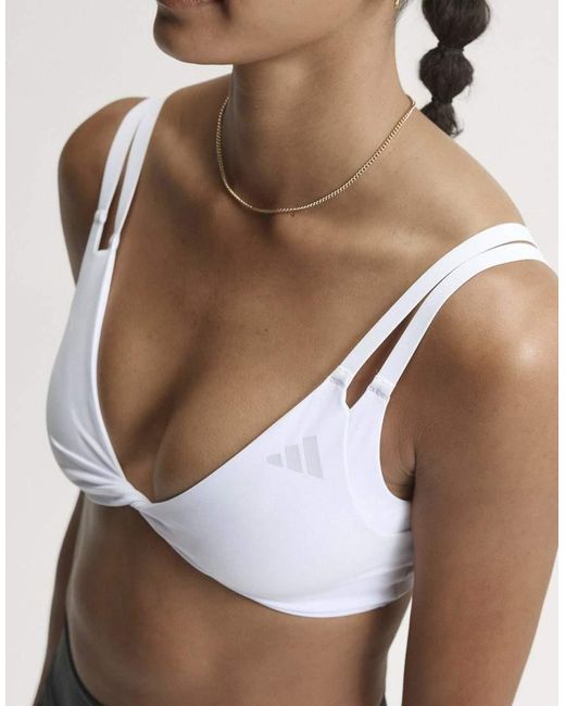 Adidas Originals Multicolor Optime Workout Twist Reversible Light Support Bra