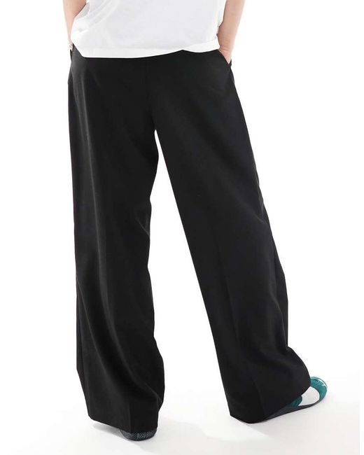 Vero Moda White Wide Leg Pleated Tailored Trouser