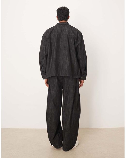 ASOS Black Oversized baggy Jeans for men