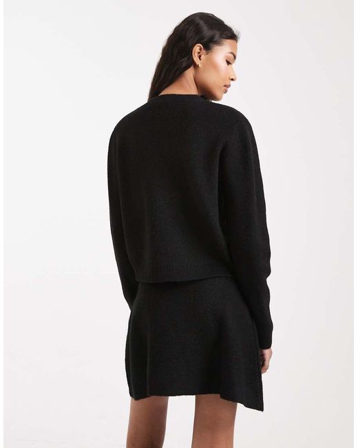 ASOS Black Micro Skirt Co-Ord