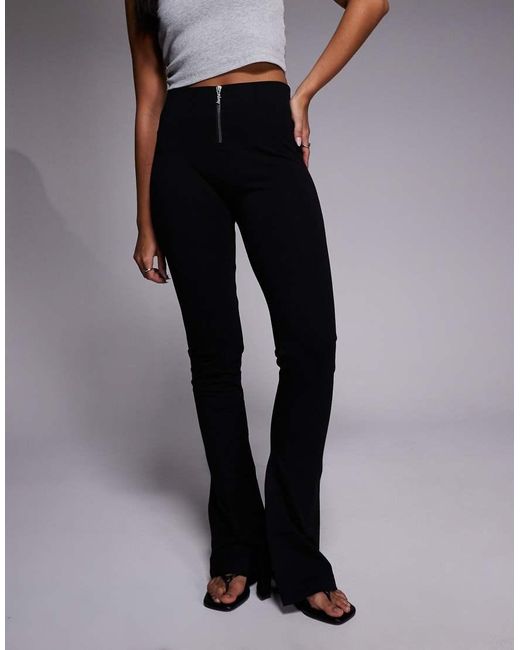 HUGO Black Nuflare Front Zip Trousers