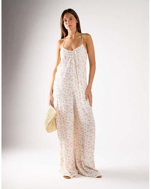 Glamorous Natural Loose-Fit Jumpsuit