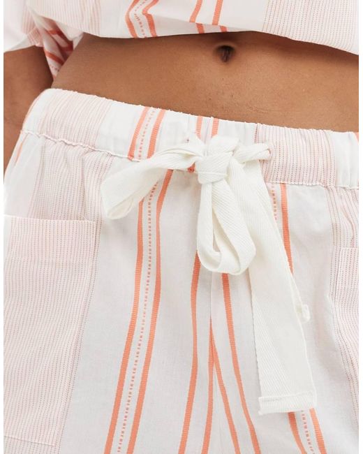 ASOS White Pocket Detail Co-Ord Short