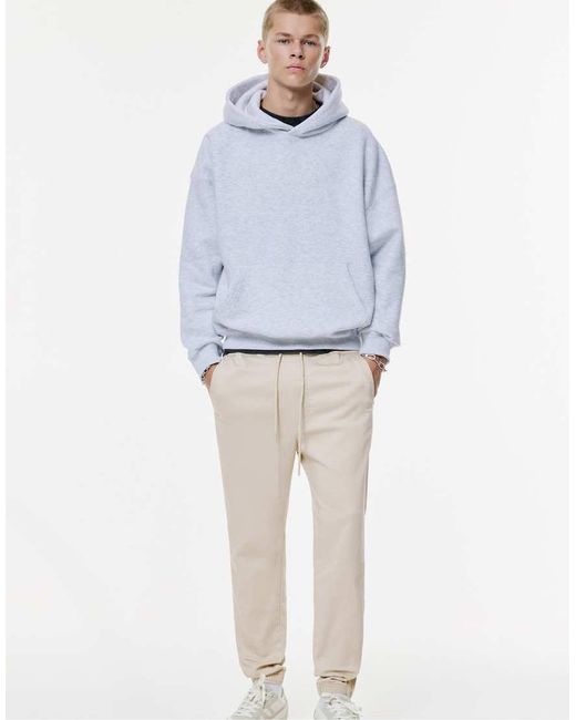 Pull&Bear Comfortabele Joggingbroek in het White voor heren