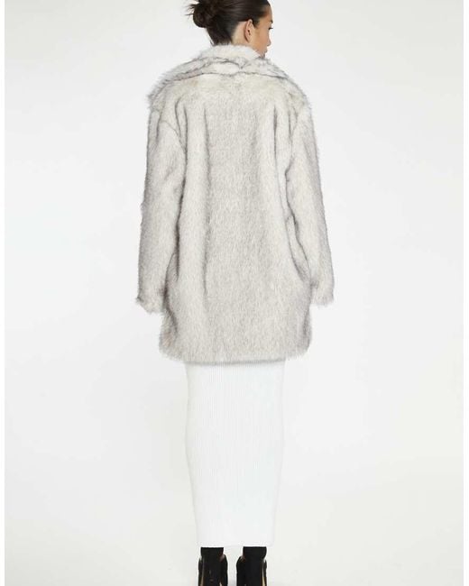 Glamorous White Faux Fur Coat