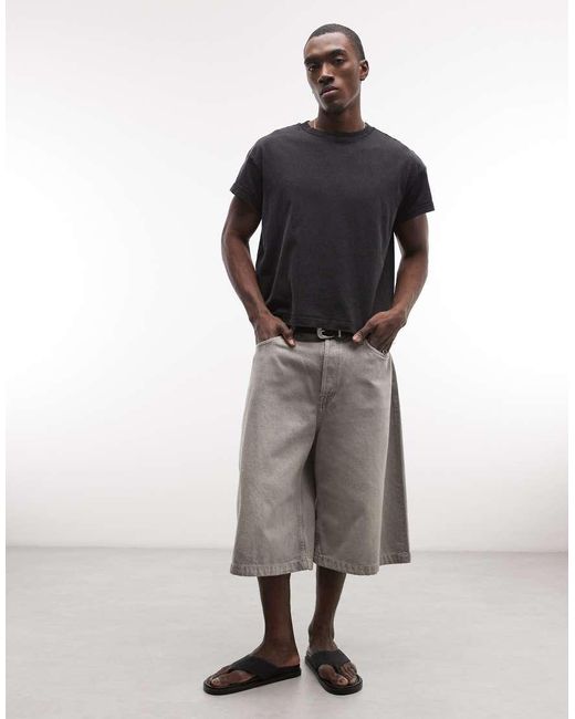 Weekday Black Cap Sleeve T-shirt for men