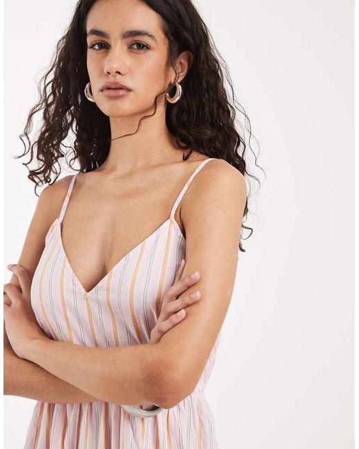 Vero Moda Pink Cami Midi Dress