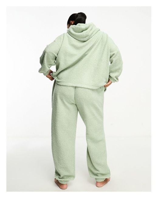 ASOS DESIGN lounge super soft fleece sweatshirt & sweatpants set