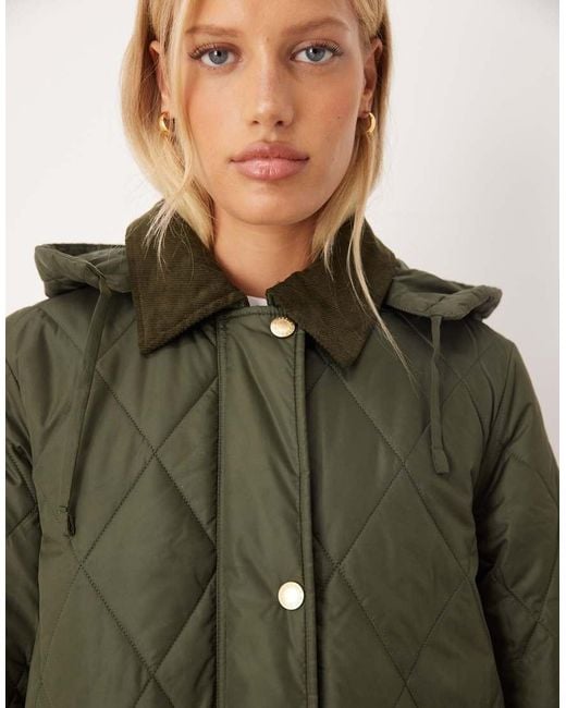 Barbour Green Meredith Quilted Jacket