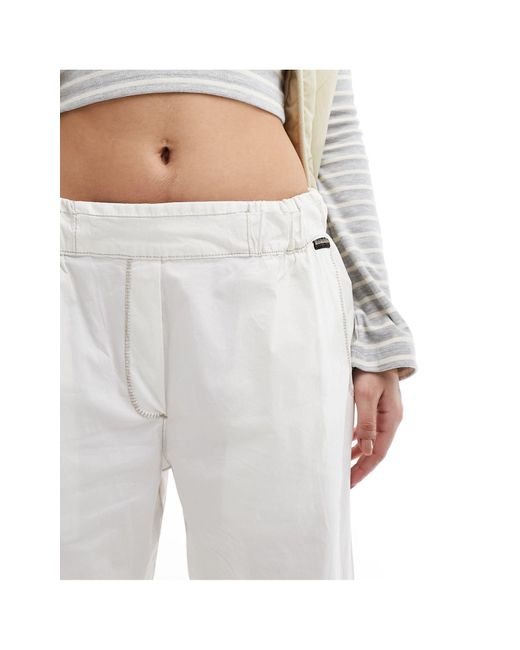Pantalones blanco hueso sueltos aberdeen Napapijri de color White