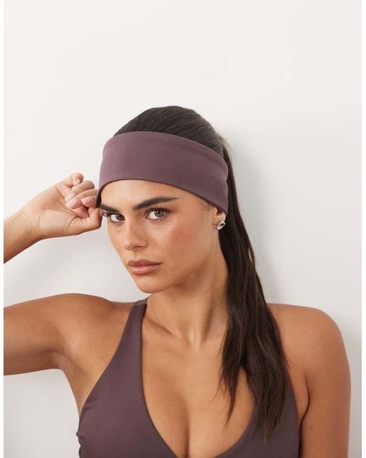 4505 Brown Icon Active Quick Dry Headband