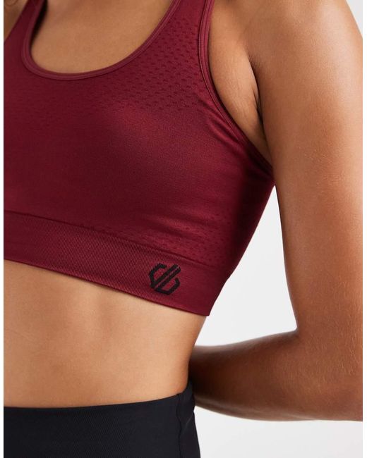 Dare 2b Red Racerback Don'T Sweat It Ii Sports Bra