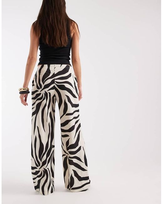 ONLY Black Wide Leg Pull On Pants