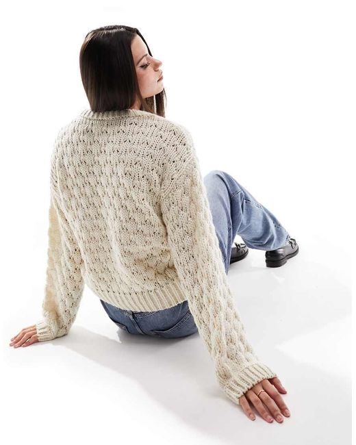 Y.A.S Blue Textured Jumper